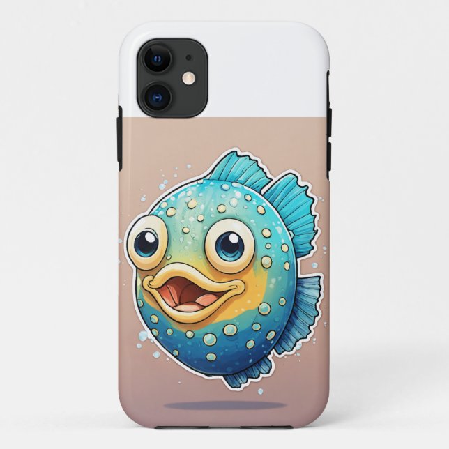 Cute and adorable fish design iPhone cover (Back)