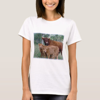 Cute and adorable fluffy fatty Highland calves T-Shirt
