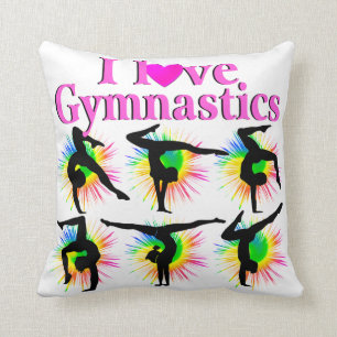 CUTE AND ADORABLE GYMNAST CUSHION