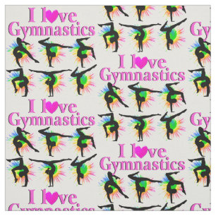 CUTE AND ADORABLE GYMNAST FABRIC