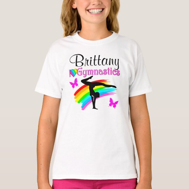 CUTE AND ADORABLE PERSONALIZED GYMNAST SWEAT SHIRT (Front)
