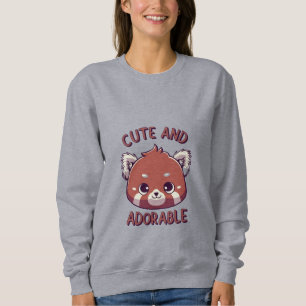 Cute and Adorable Red Panda Sweatshirt