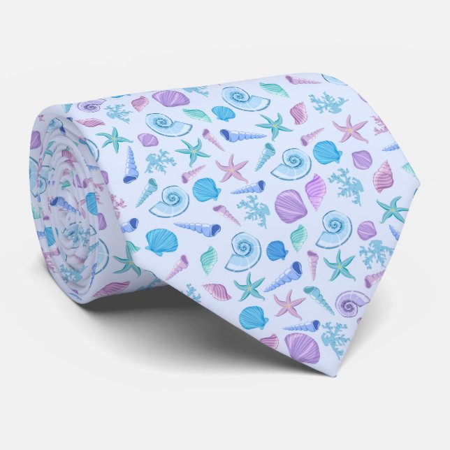 Cute and Adorable Seashells | Necktie (Rolled)