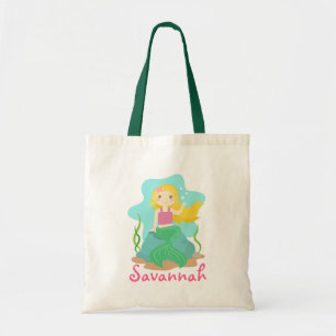 Cute and Beautiful Mermaid, for Girls Tote Bag