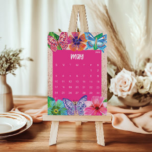 Cute and Colorful 2026 Calendar Page - May Thank You Card