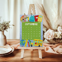 Cute and Colorful 2026 Calendar Page - September