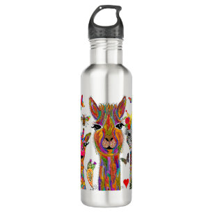 Cute and Colorful Animal Assortment Water Bottle