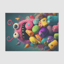 Cute and Colorful Candy Monsters 