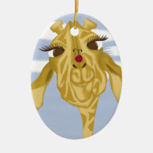 Cute And Colorful Giraffe Ceramic Tree Decoration