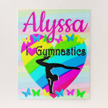 CUTE AND COLORFUL I LOVE GYMNASTICS