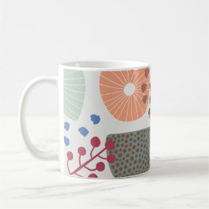 Cute and Colourful Abstract Summer Picnic Pattern Coffee Mug