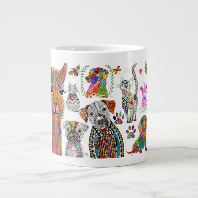 Cute and Colourful Animal Assortment Mug (Front)