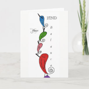 Cute and Colourful Bird Greeting Card