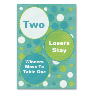 Cute and Colourful Bunco Table Cards #2