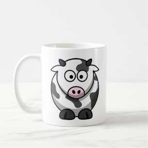 Cute and colourful Cartoon Dairy Cow. Coffee Mug