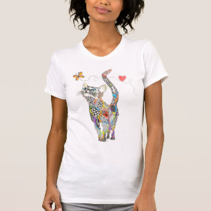 Cute and Colourful Cat T-shirt