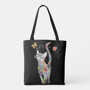 Cute and Colourful Cat Tote Bag