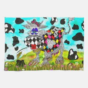 Cute and Colourful Cow Kitchen Towel
