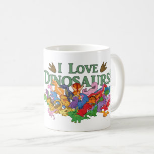 Cute and Colourful Dinosaurs Coffee Mug