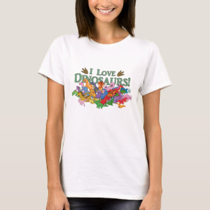 Cute and Colourful Dinosaurs T-Shirt