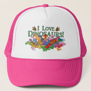 Cute and Colourful Dinosaurs Trucker Hat