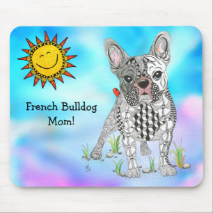 Cute and Colourful French Bulldog Mousepad