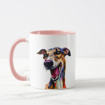 Cute and colourful Galgo Portrait 