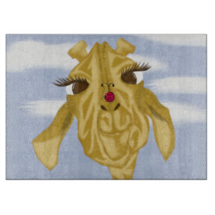 Cute And Colourful Giraffe Cutting Board