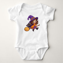 Cute and Colourful Halloween Baby Bodysuite