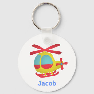 Cute and Colourful Helicopter for Kids Key Ring