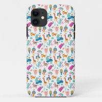 Cute and Colourful Jungle Animals Pattern