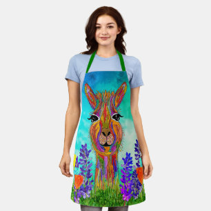 Cute and Colourful Llama Apron