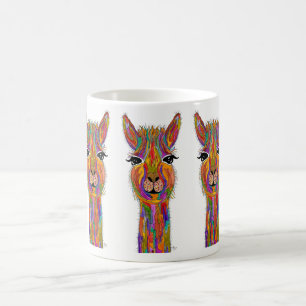 Cute and Colourful Llama Mug 11 oz.