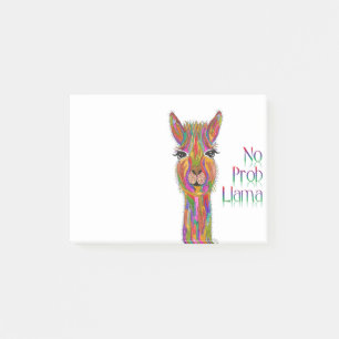 Cute and Colourful Llama Post-it Notes