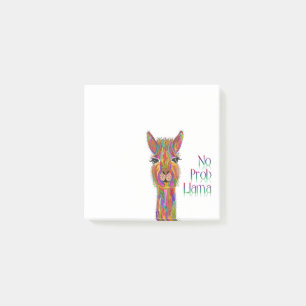Cute and Colourful Llama Post-it Notes