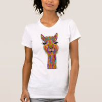 Cute and Colourful Llama T-Shirt
