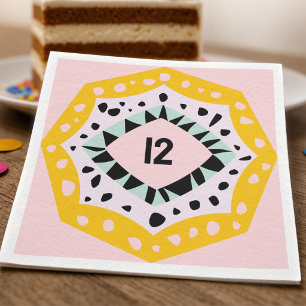 Cute And Colourful Napkins With Custom Age