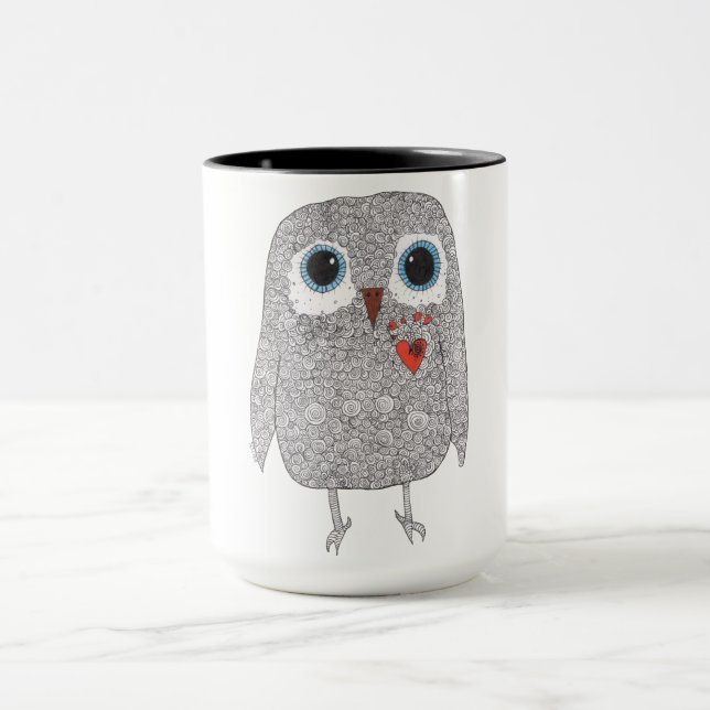 Cute and Colourful Owl Mug (Center)