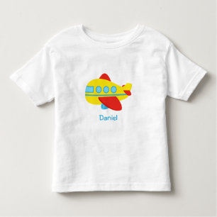Cute and Colourful Passenger Aeroplane Toddler T-Shirt