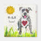 Cute and Colourful Pit Bull Magnet 2"