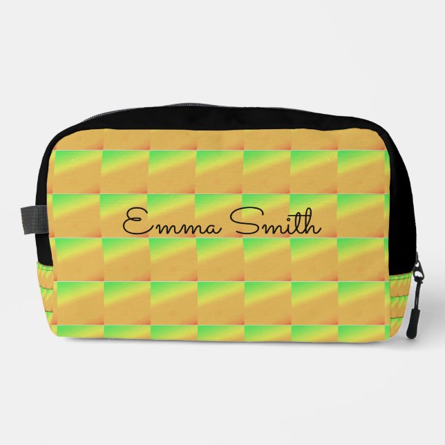 Cute and Colourful Tropical Sunset Colours Dopp Kit (Front)