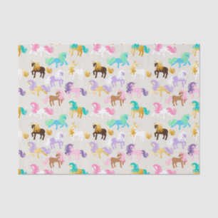 Cute and Colourful Unicorn Birthday Tissue Paper