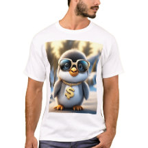 Cute And Cool Fluffy Penguin