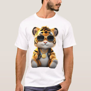Cute And Cool Fluffy Tiger T-Shirt