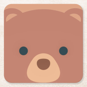 Cute and Cuddly Brown Bear   Coaster
