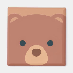 Cute and Cuddly Brown Bear Magnet