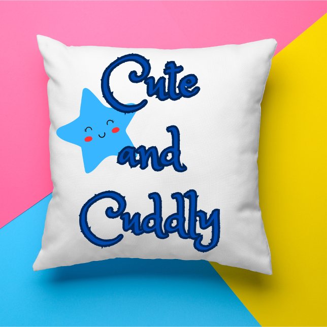 Cute and Cuddly Throw Pillow (Creator Uploaded)