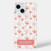 Cute and Dainty Blush Pink Floral Name