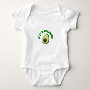 Cute And Delicious Avocado Baby Bodysuit