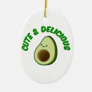 Cute And Delicious Avocado Ceramic Tree Decoration